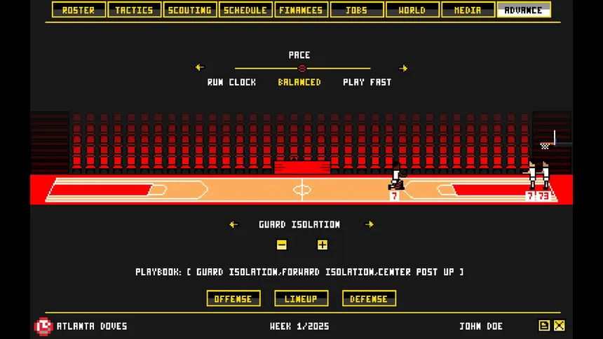 Скриншот 3 к игре Retro Basketball Manager