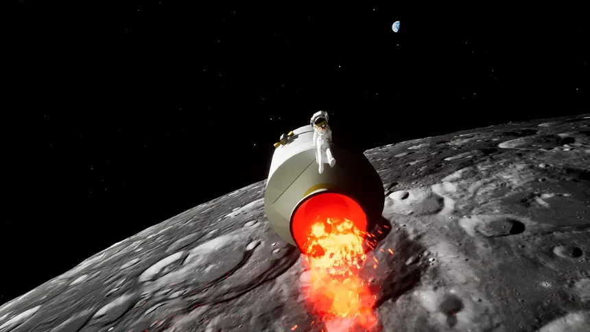 Скриншот 1 к игре Lil'Johnny Moonshot Goes To Space
