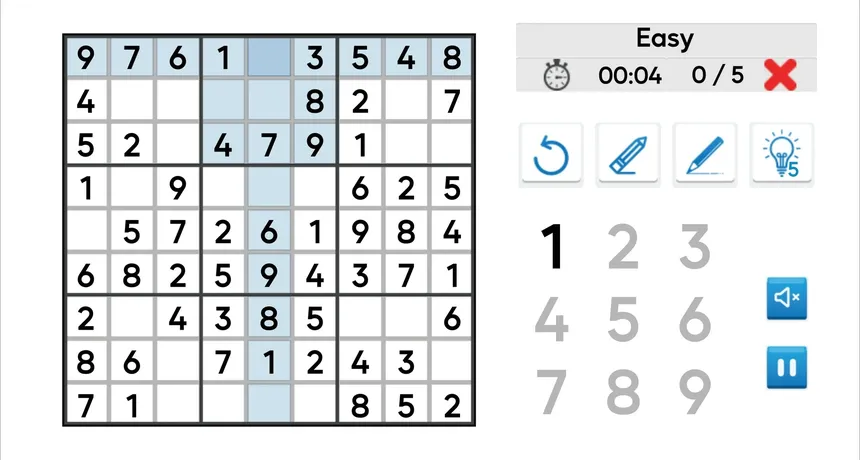 Скриншот 2 к игре Sudoku Mania
