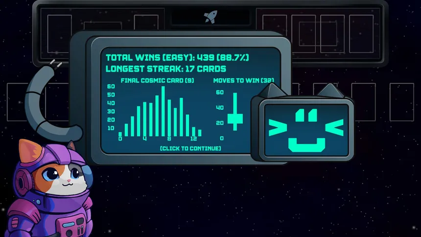 Скриншот 4 к игре Space Cat Solitaire