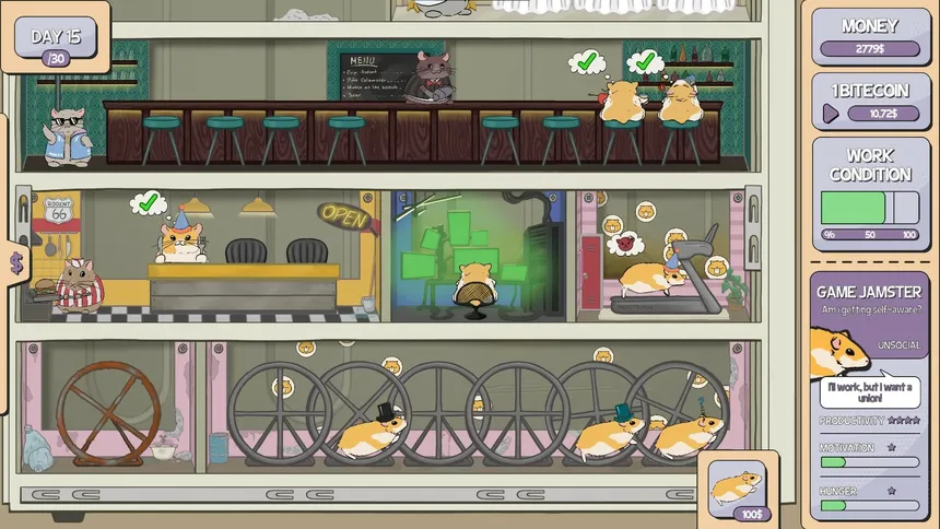 Скриншот 3 к игре H.A.M. – Hamster Automated Mining