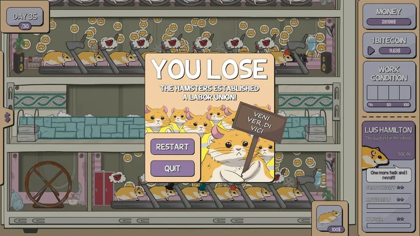 Скриншот 4 к игре H.A.M. – Hamster Automated Mining