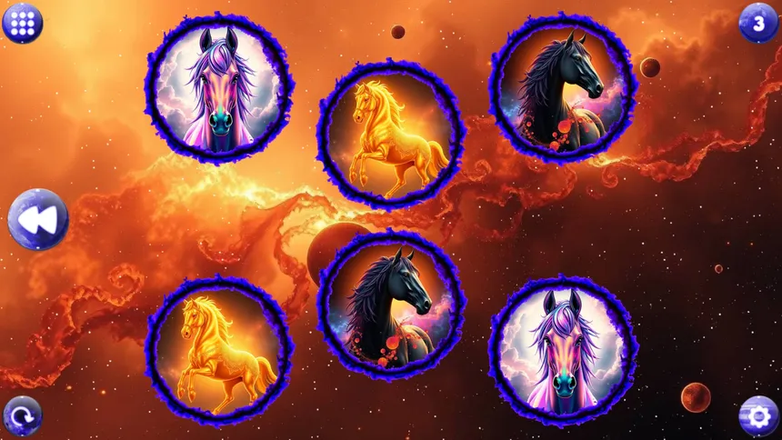 Скриншот 4 к игре Space Memory: Horses