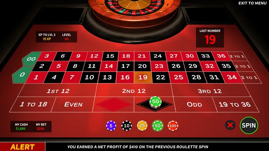 Скриншот 4 к игре Roulette Simulator 2026