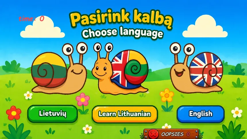 Скриншот 1 к игре Snail Race