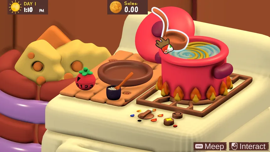 Скриншот 3 к игре Pawsta - A Cozy Claymation Cooking Game