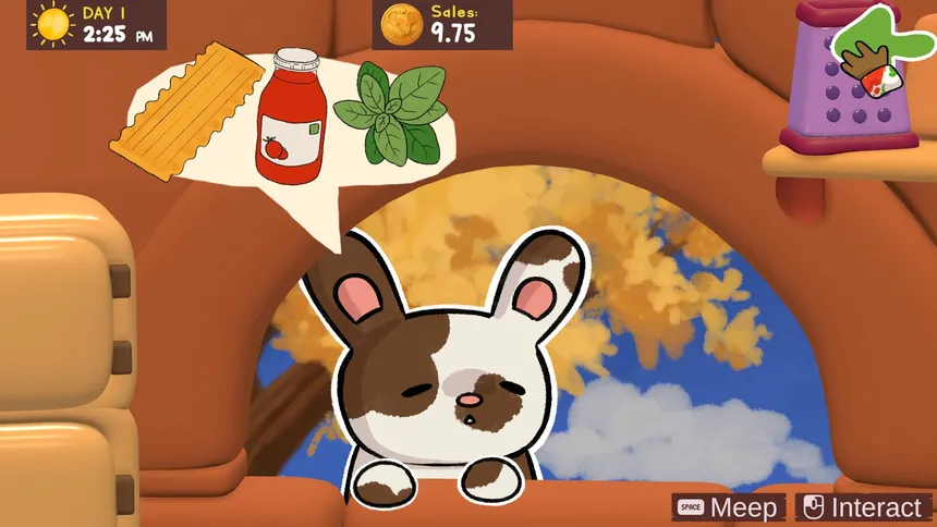 Скриншот 4 к игре Pawsta - A Cozy Claymation Cooking Game