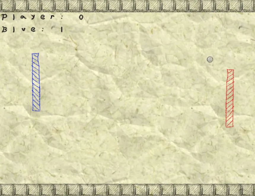Скриншот 2 к игре The Paper Arcade: Pong