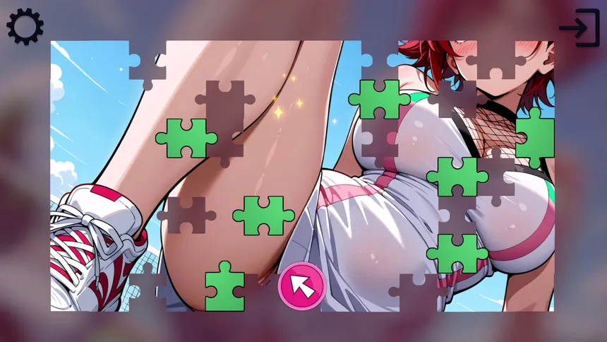 Скриншот 1 к игре Puzzle Temptation: Anime Reveal