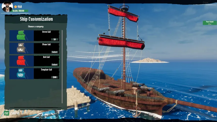 Скриншот 4 к игре Pirate Skulls and Sails Online