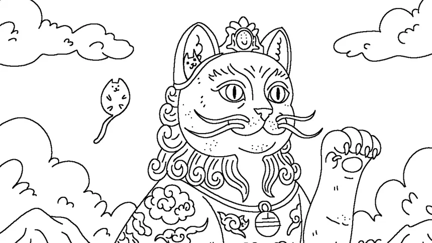 Скриншот 4 к игре 100 Cats Lost in China Find & Color