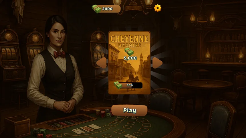 Скриншот 2 к игре BlackJack Saloon