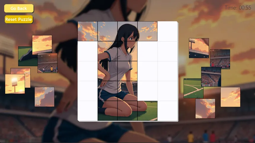 Скриншот 3 к игре Giantess Girls! Job Jigsaw Jamboree