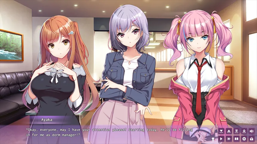 Скриншот 1 к игре Girls' Dorm -Managing an all-girls' dormitory-
