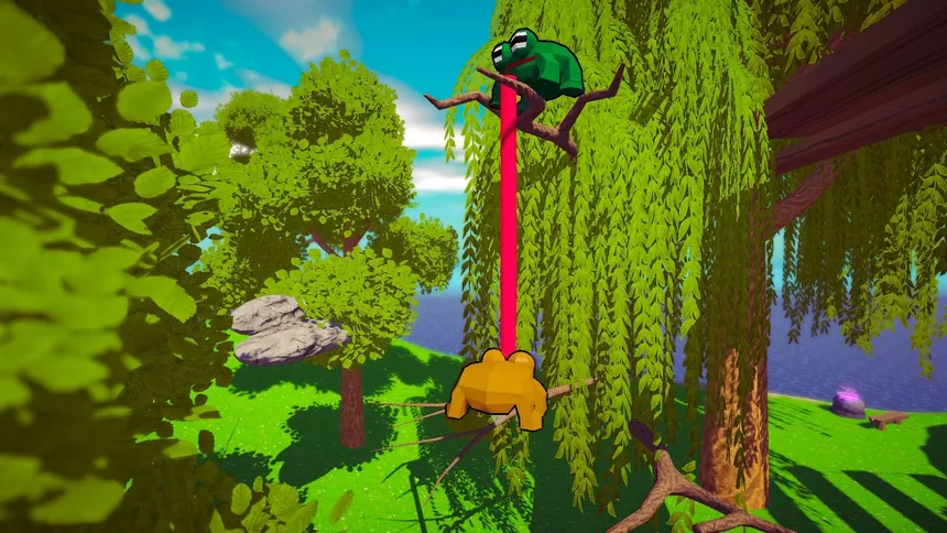 Скриншот 2 к игре Stick Together! - Co-op Frog Parkour