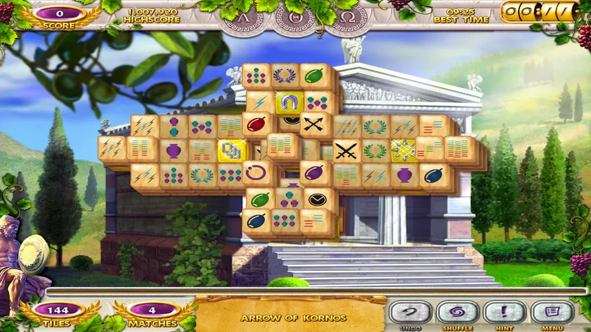 Скриншот 1 к игре Mahjong Mysteries - Ancient Athena