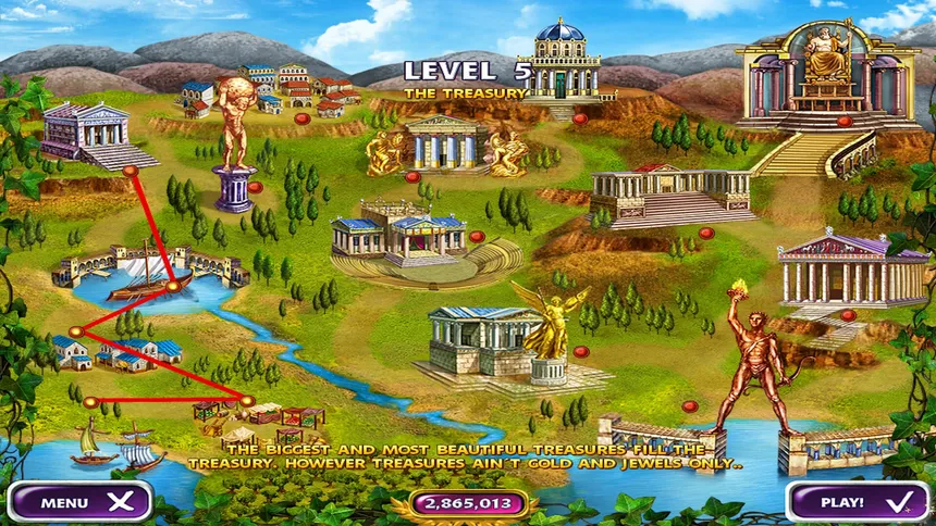 Скриншот 3 к игре Mahjong Mysteries - Ancient Athena