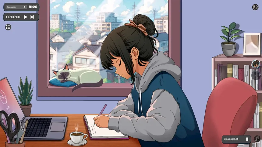 Скриншот 1 к игре Study With Me: Lofi Vibes
