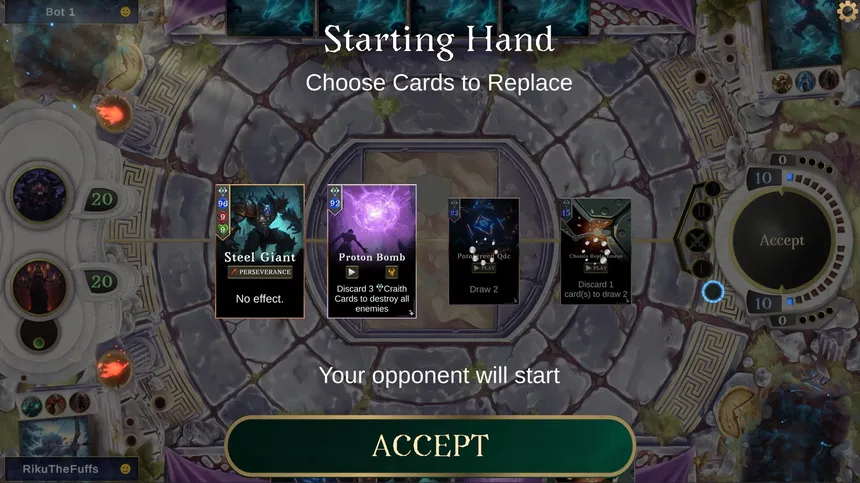 Скриншот 2 к игре Ariokan - create your cards, break the Meta