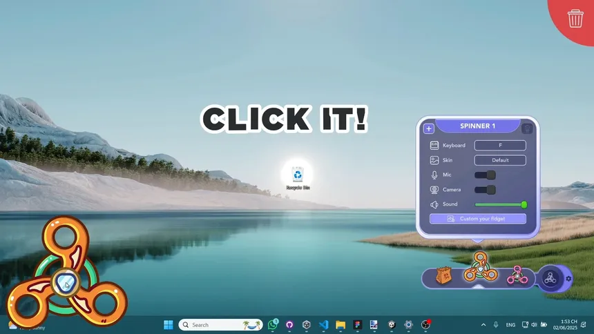 Скриншот 1 к игре Desktop Fidget