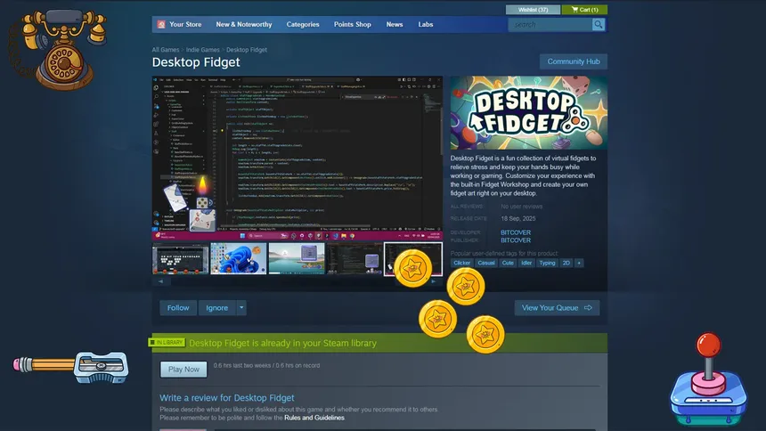 Скриншот 4 к игре Desktop Fidget