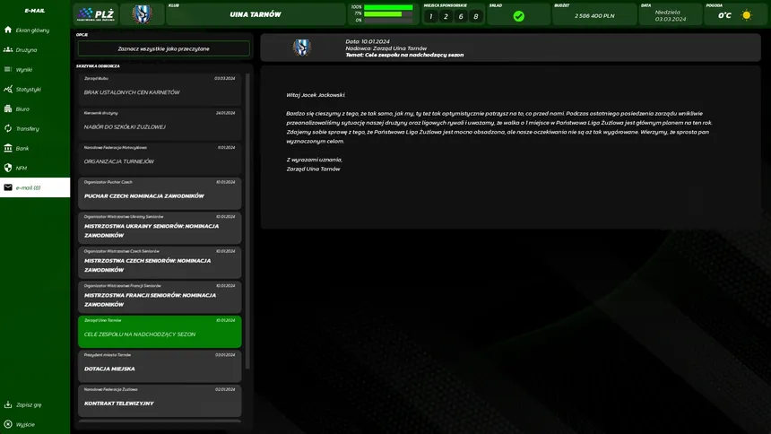 Скриншот 2 к игре Speedway Club Manager 25