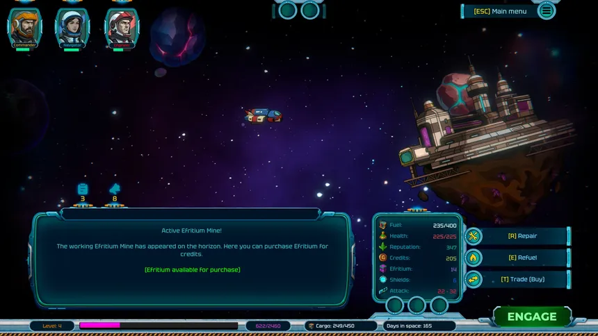 Скриншот 1 к игре Stellar Freight: Echoes of the Void