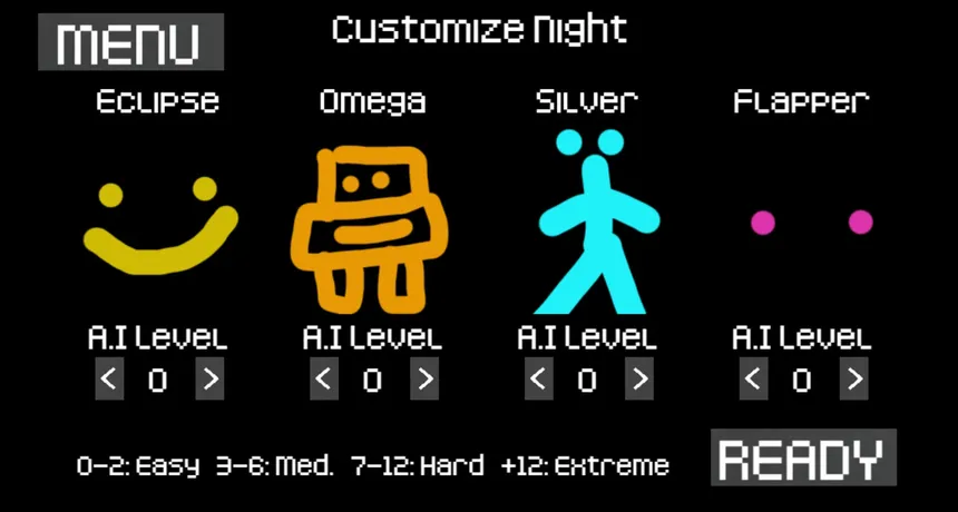 Скриншот 3 к игре Five Nights At Stickman