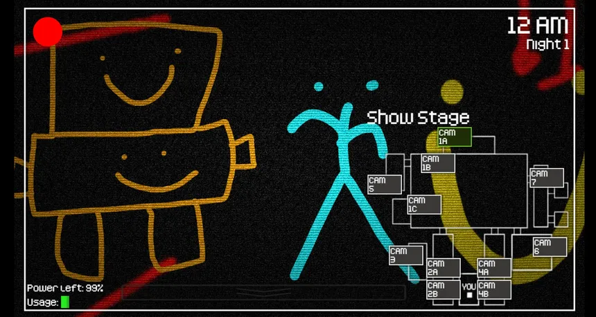 Скриншот 5 к игре Five Nights At Stickman