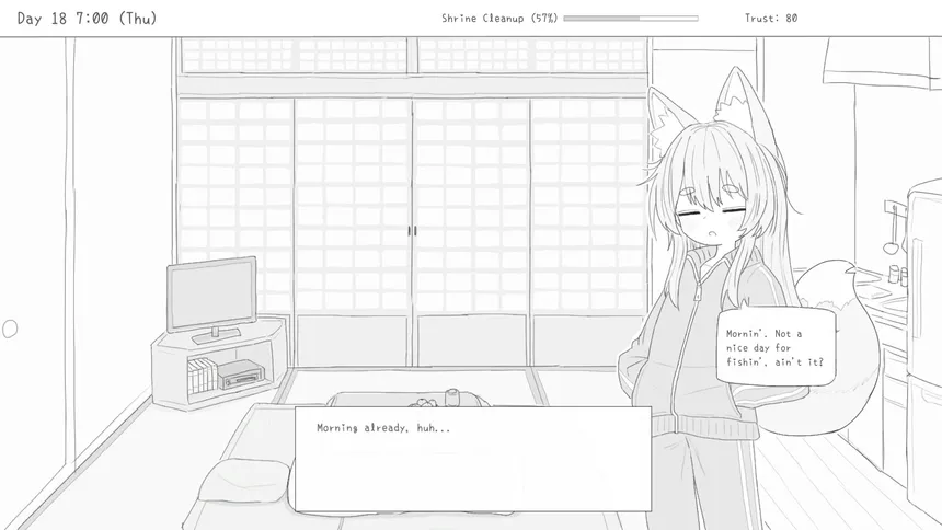 Скриншот 2 к игре Living With a Little Fox Girl