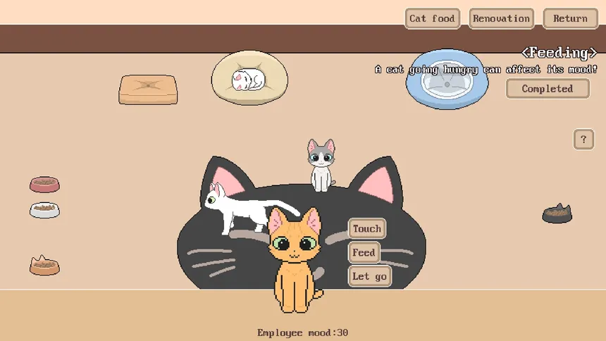 Скриншот 2 к игре Cat Hostel 开一间猫咪民宿吧！
