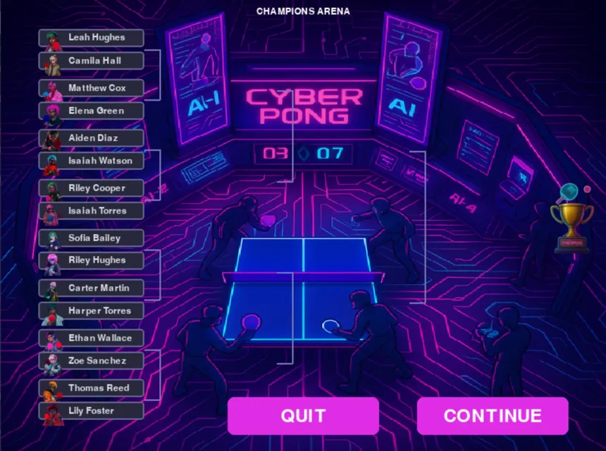 Скриншот 6 к игре CyberPong AI
