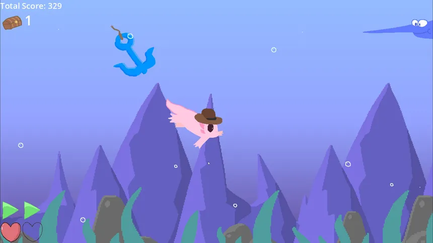 Скриншот 3 к игре Axolotl Swim