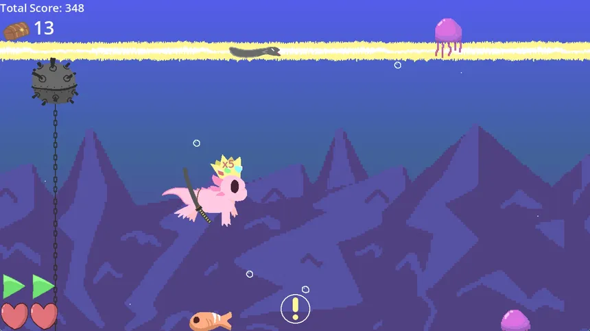 Скриншот 4 к игре Axolotl Swim