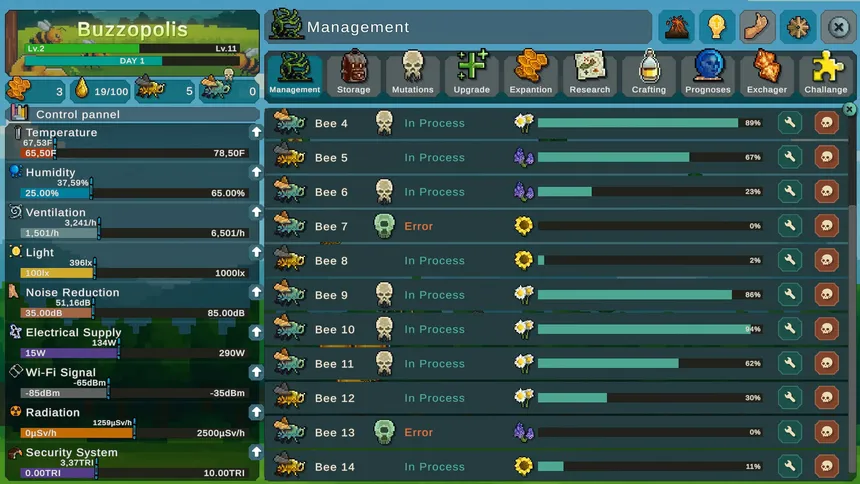 Скриншот 2 к игре Buzzopolis: Hive Incremental