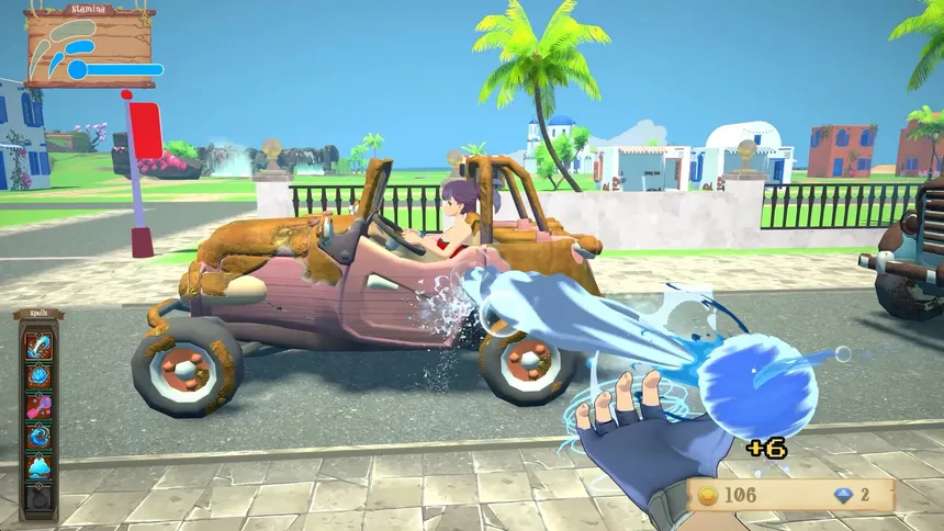 Скриншот 1 к игре Beachside Carwash: Suds & Sorcery