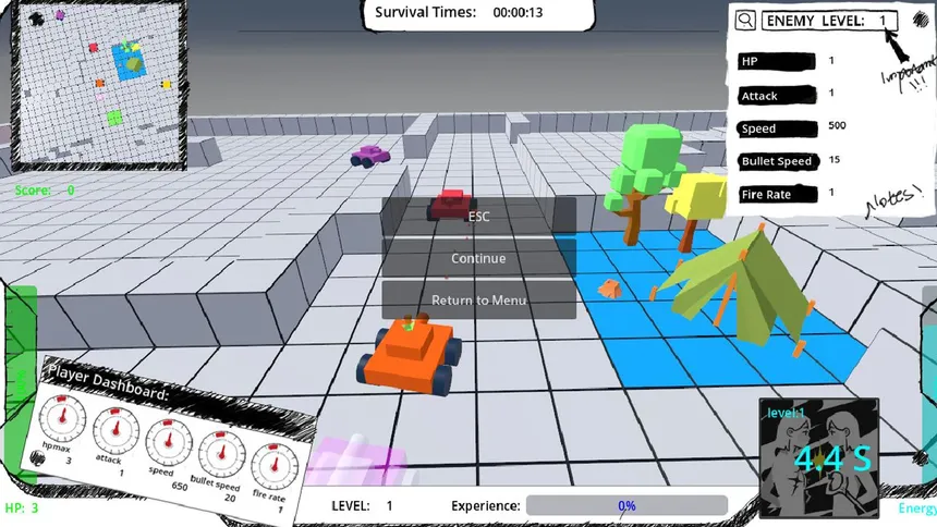 Скриншот 3 к игре Tank Rectangle