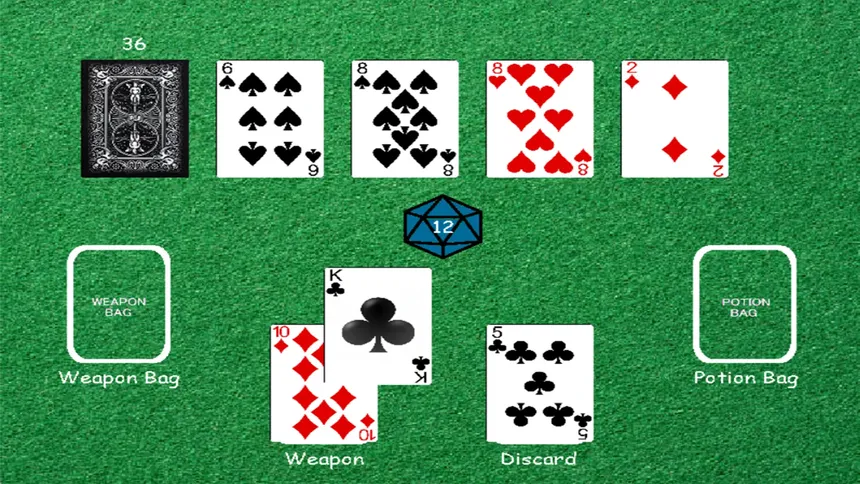 Скриншот 2 к игре Scoundrel Solitaire