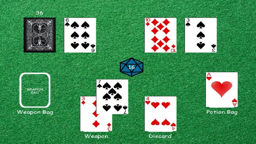 Скриншот 4 к игре Scoundrel Solitaire