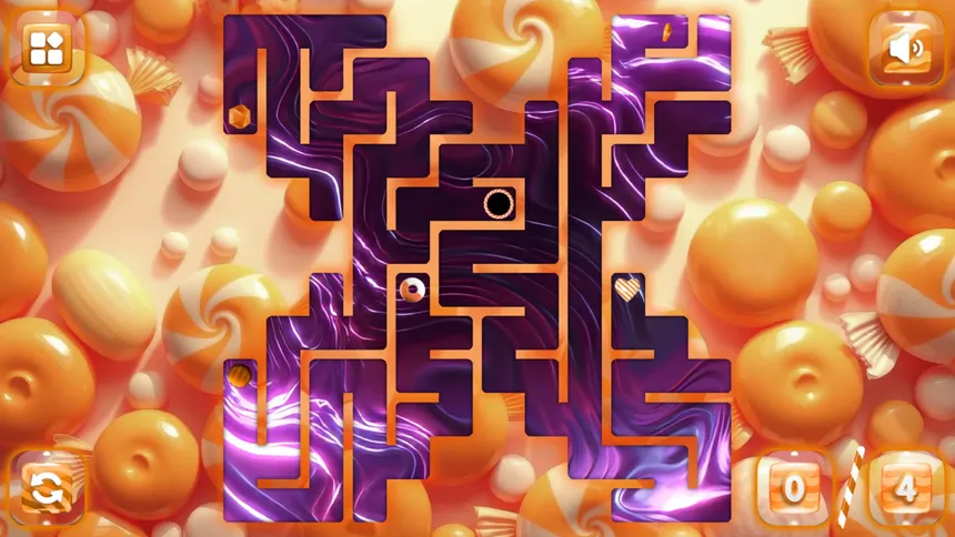 Скриншот 3 к игре Sweetie Candy Maze: Orange