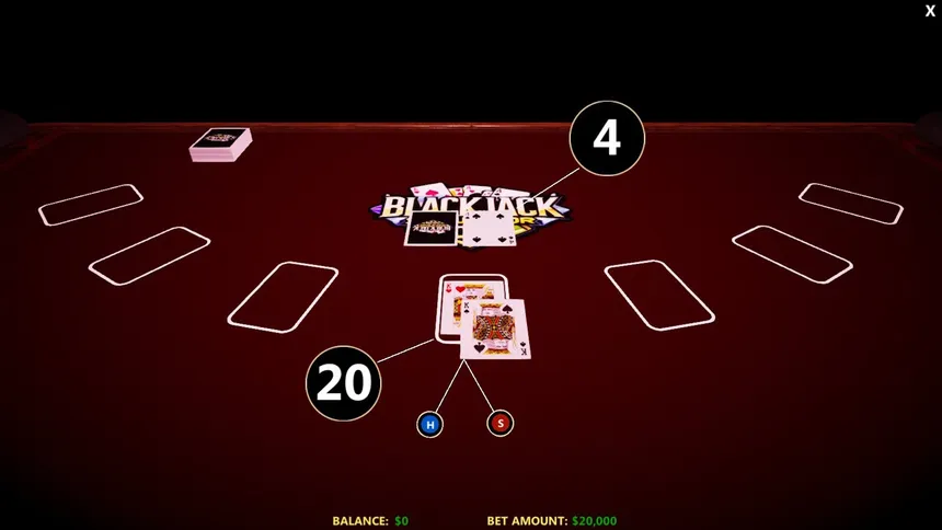 Скриншот 1 к игре Blackjack Simulator 2025