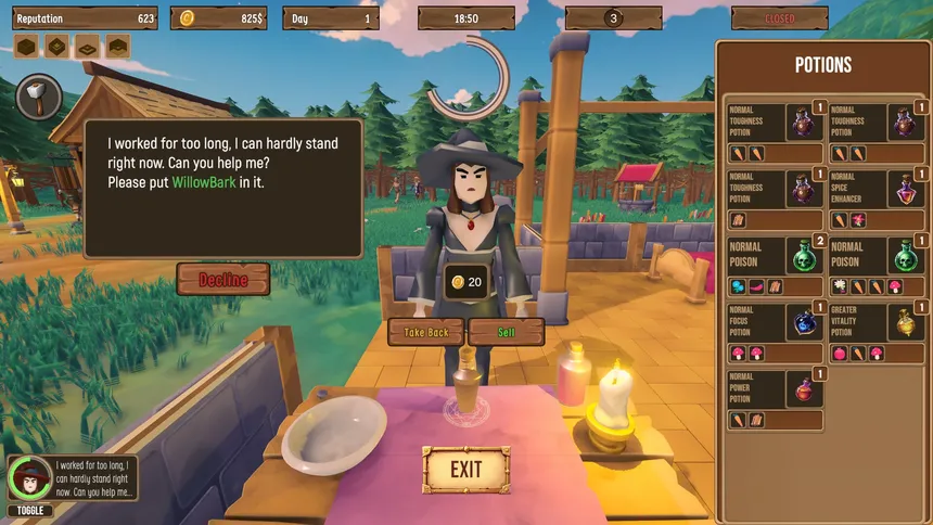 Скриншот 1 к игре Penny for Your Potion