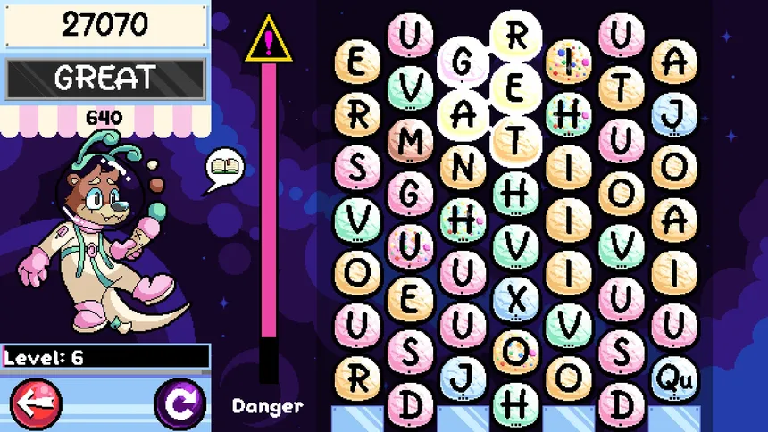 Скриншот 1 к игре WordScoop With Gelato the Otter