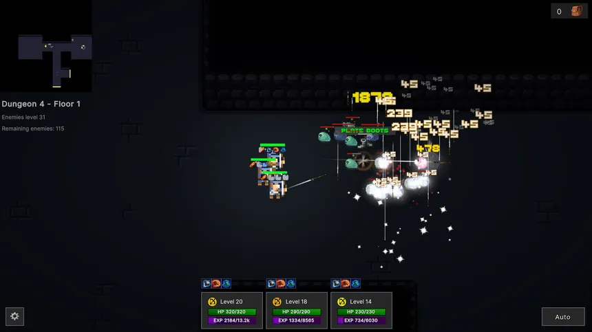 Скриншот 1 к игре Auto Grind: Dungeons