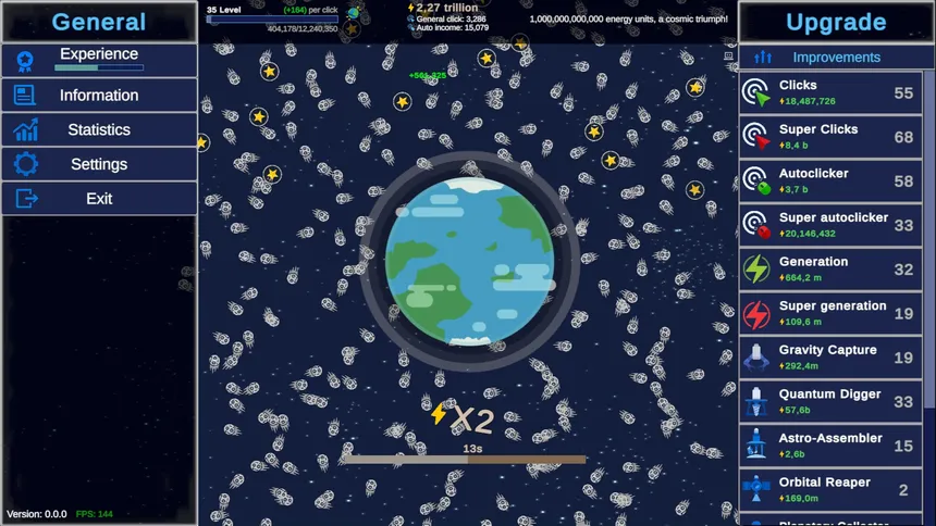 Скриншот 2 к игре Clicker Astro Planet