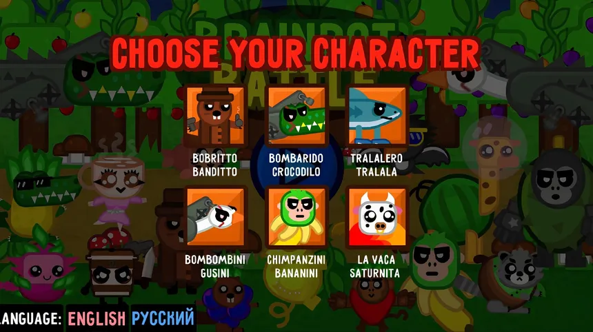Скриншот 1 к игре BrainRot Battle