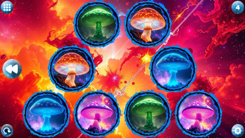 Скриншот 3 к игре Space Memory: Mushrooms