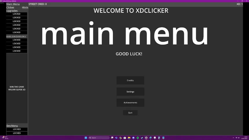 Скриншот 1 к игре XD CLICKER