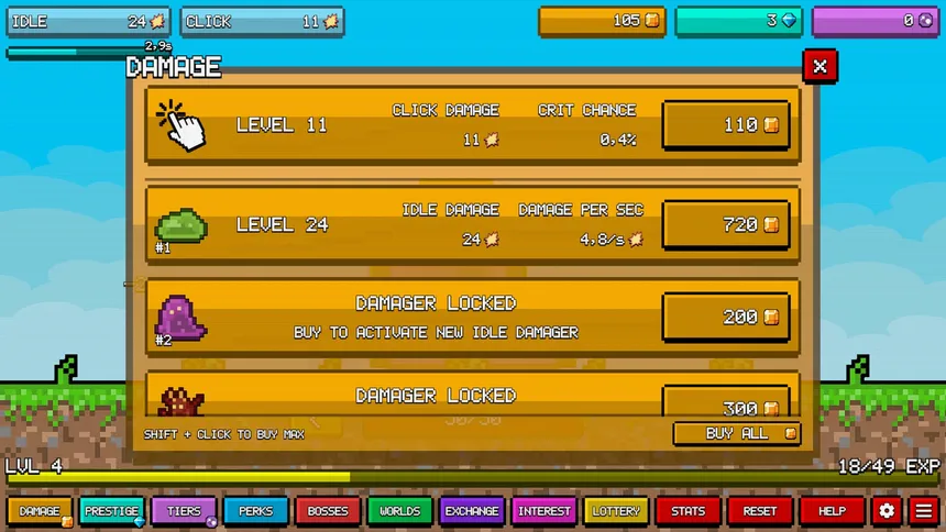 Скриншот 2 к игре Idle Pixels