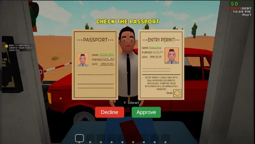 Скриншот 1 к игре Toll Booth Simulator